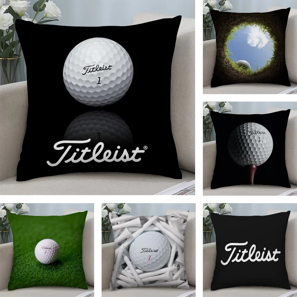 Golf Sports T-TitleistS Pillow Case Plush Fabric Soft Double Sided Print Sofa Cushion Cover Throw Pillow Covers