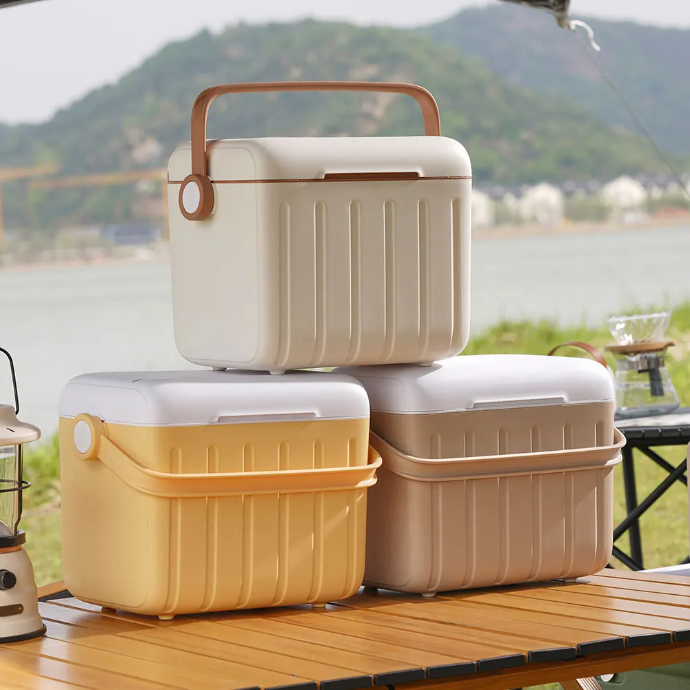 6l断熱アイスチェスト多目的屋外ハードクーラー、キャンプ、ピクニック、ビーチ、ドリンク、飲料、釣り用