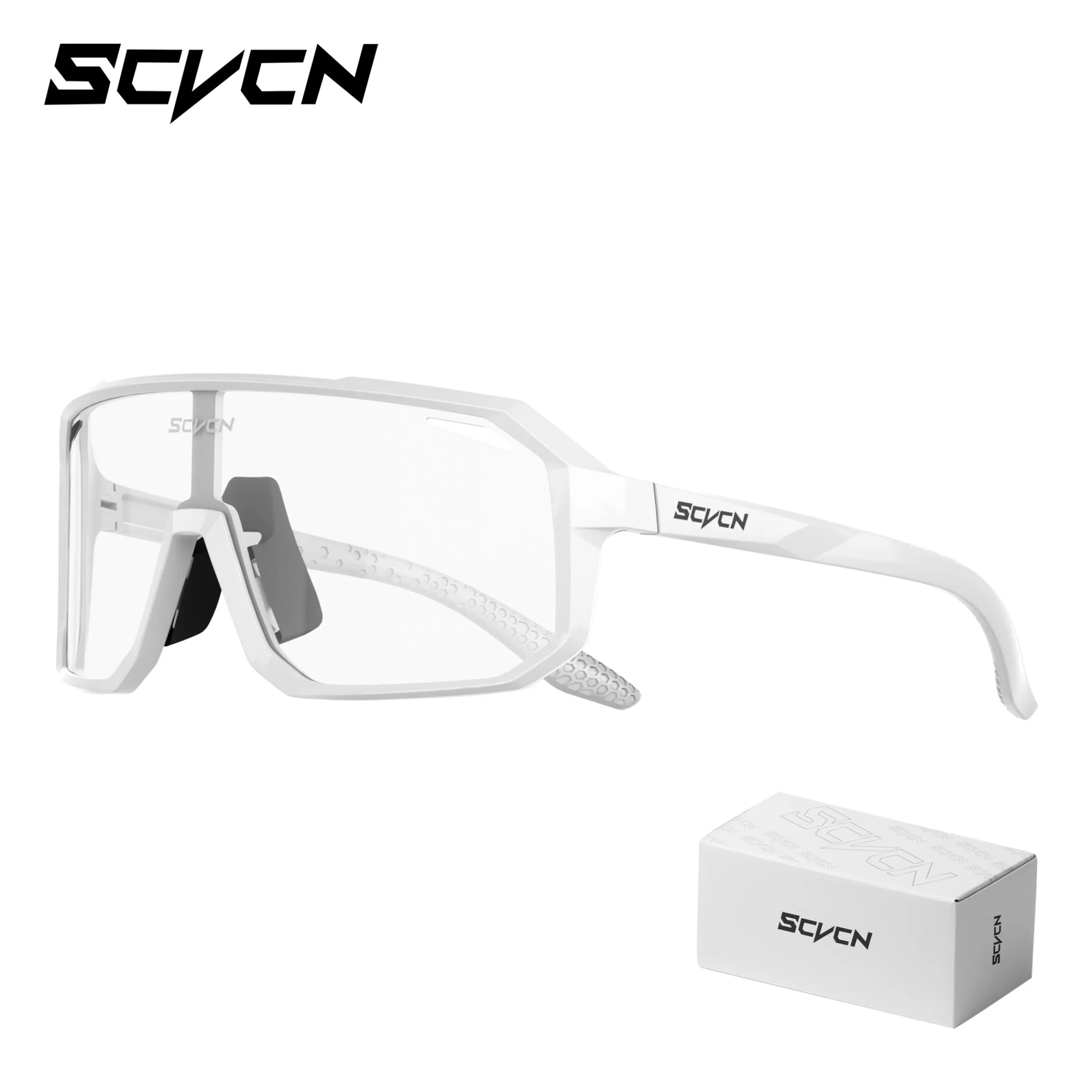SCVCN Trendige Fahrradbrille, modische Sonnenbrille, MTB-Fahrradbrille, Campingbrille, UV400-Schutzbrille für Herren und Damen