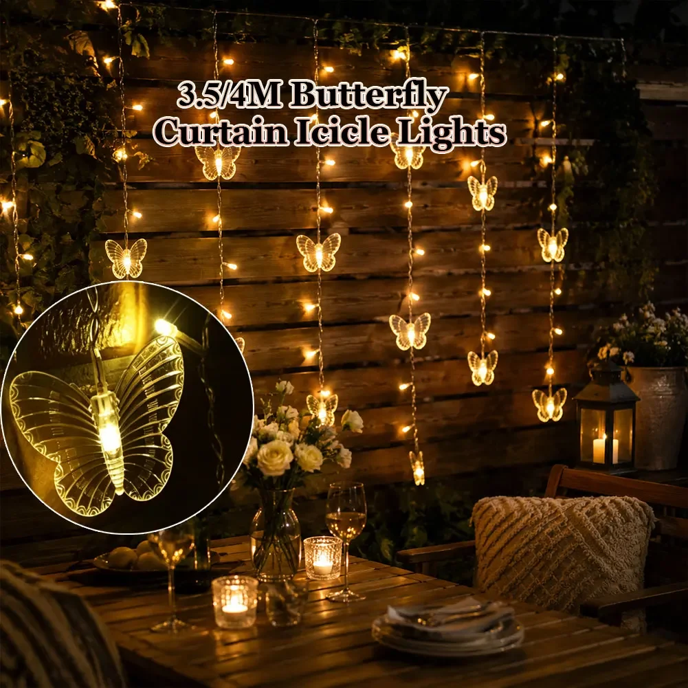 Snowflake Butterfly Fairy Lights 6