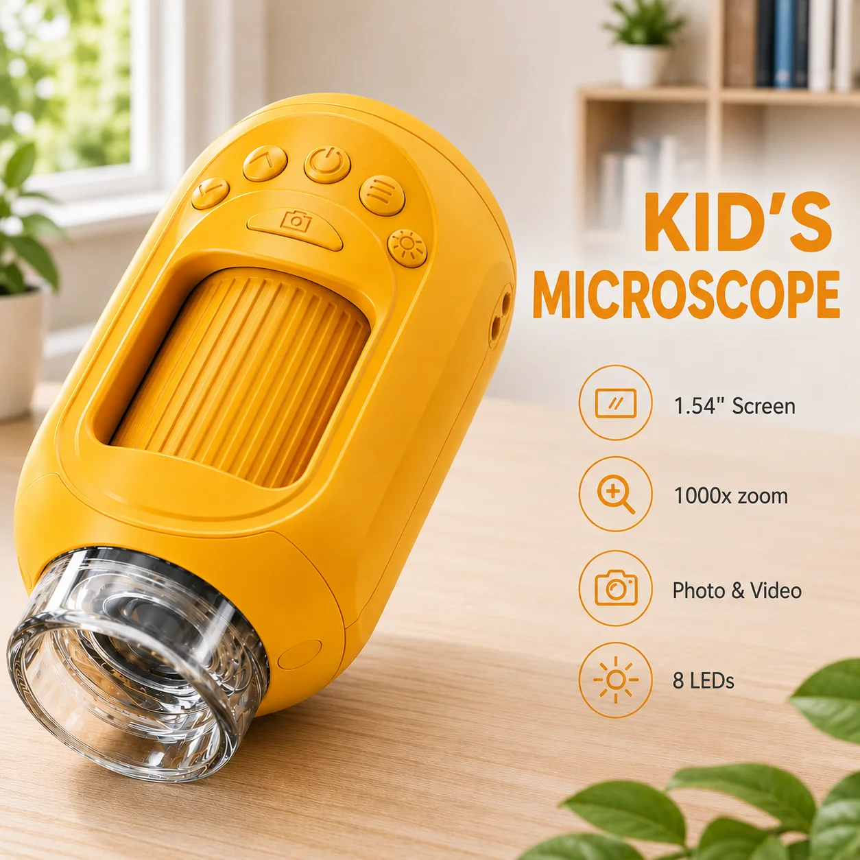 1000X Zoom Kids Digital Microscope 1.54