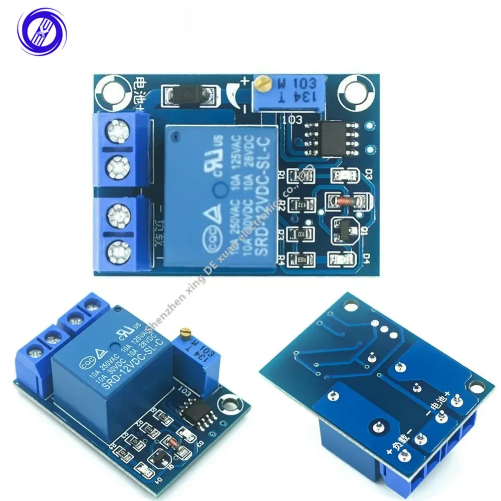 12V battery undervoltage management module voltage undervoltage automatic restore battery load power off protection switch