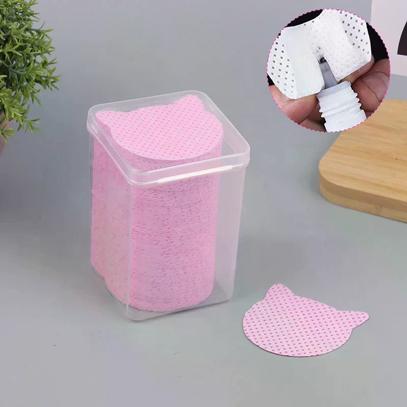 200/600 PCS Wipes Paper Eyelash Glue Remover Wipe Mouth Of The Glue Bottle Prevent Clogging Glue Cleaner Pads Lash Extension
