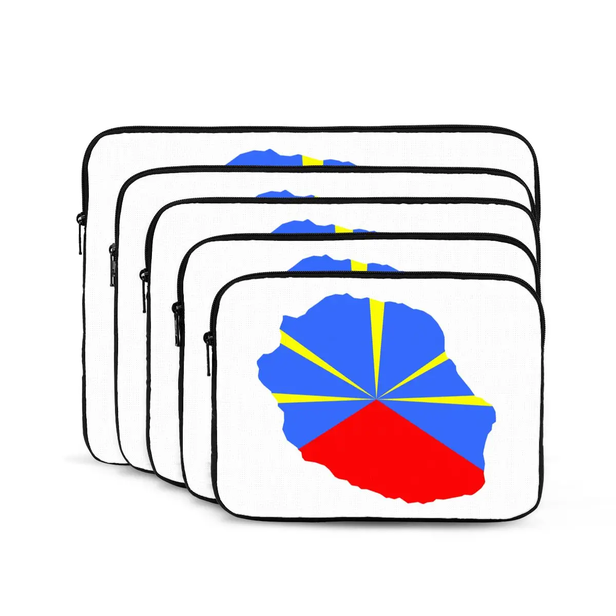 

974 Reunion Island Flag Notebook Laptop Bag Case Pouch For Macbook Air Pro Tablet Shockproof Case Bag