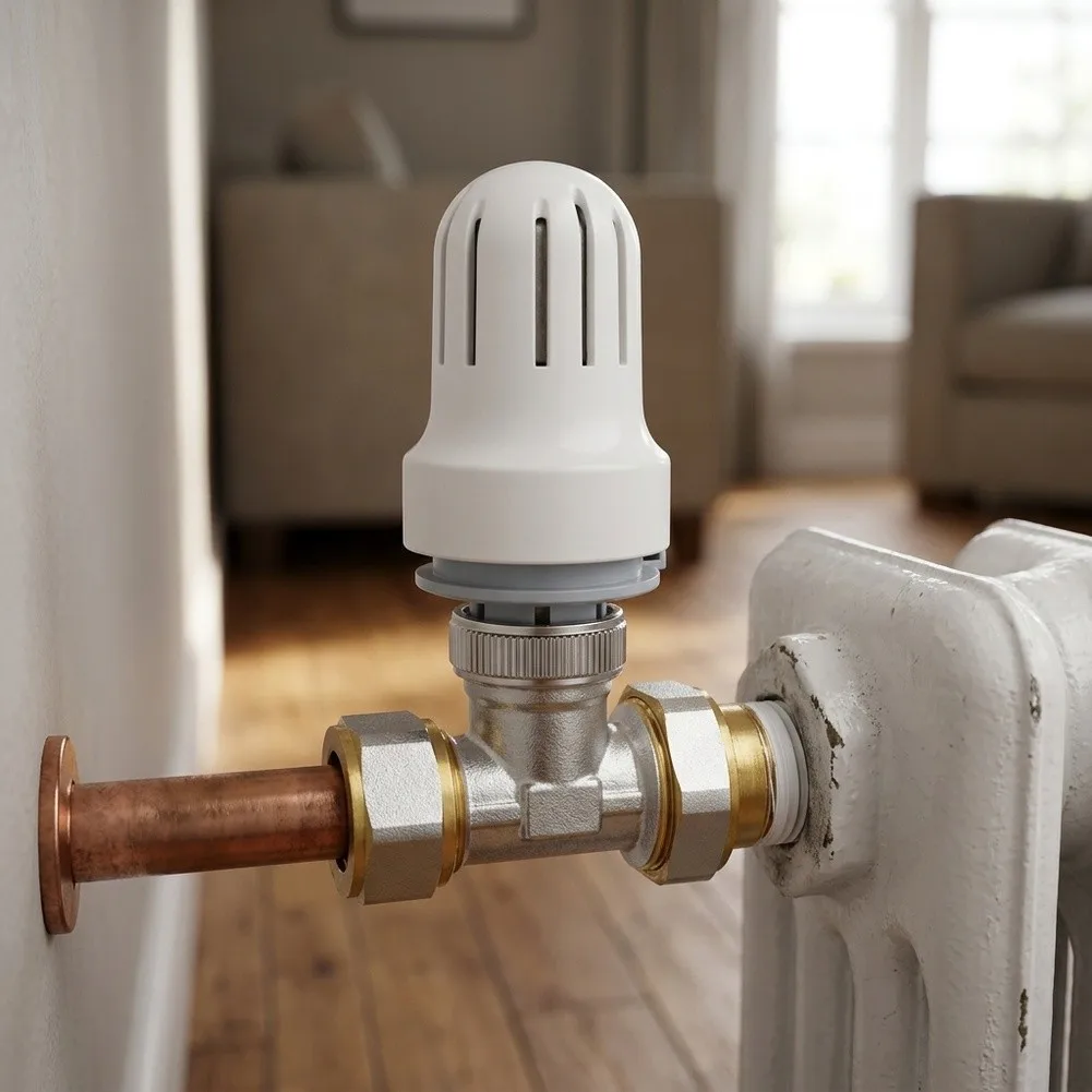 Brass Thermostatic Radiator Valve: Accurate Temperature Control Valve Radiator Valve Floor Heating Accessories
