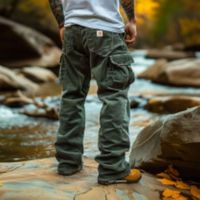 2025 Mens Vintage Corduroy Tactical Pants Multi Pocket Cargo Workwear Outdoor Military Style Casual Streetwear Utility