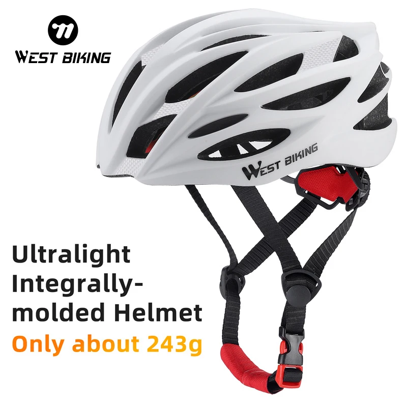 

WEST BIKING Adult Bicycle Helmet Ultralight lntegrally Cycling Helmet for Men Women Comfort Mountain Road Bike Accessories