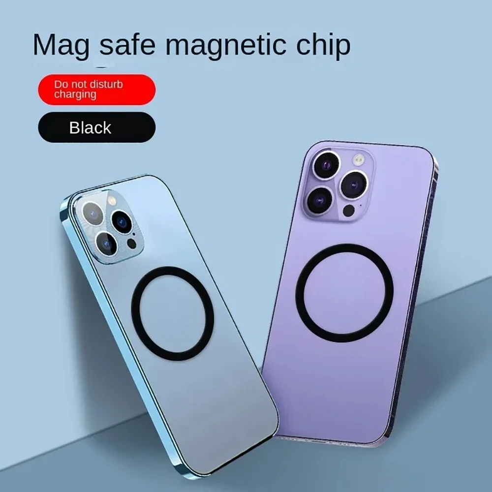 

Mini Magnetic Sticker Plate for Magsafe Wireless Charger - Universal Metal Ring Holder for Phone Car Mount iPhone Samsung Access