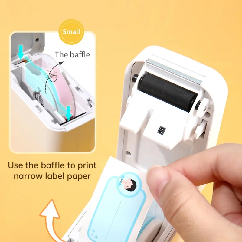 Lightweight Niimbot D101 Thermal Label Printer Connected with Type-C Printing with Waterproof Label Paper Supports IOS & Android