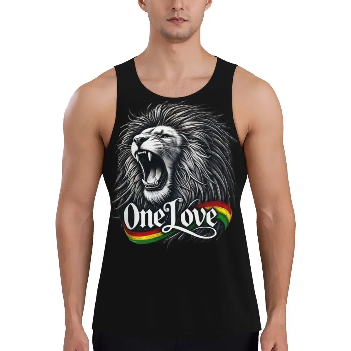 Quick Dry Rastafarian Amaiquina Reggae Rasta Lion Street Skullies Gym Tank Muscle Sleeveless Shirt Bodybuilding Breathable Vest