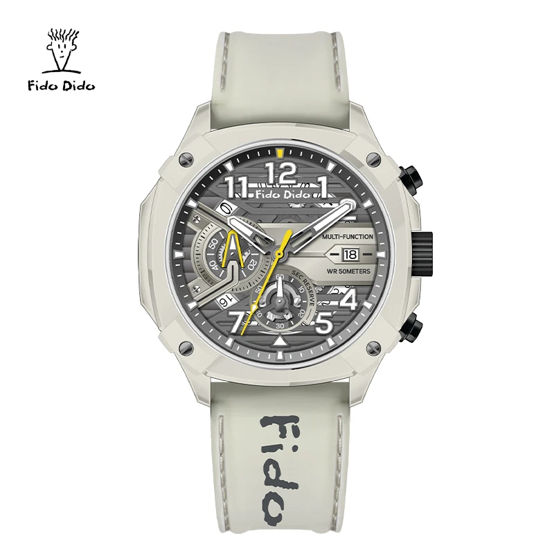 Fido Dido Couple Watches 50M Waterproof - Silicone Strap Retro Quartz | Unisex Matching Gift FD2370-1099