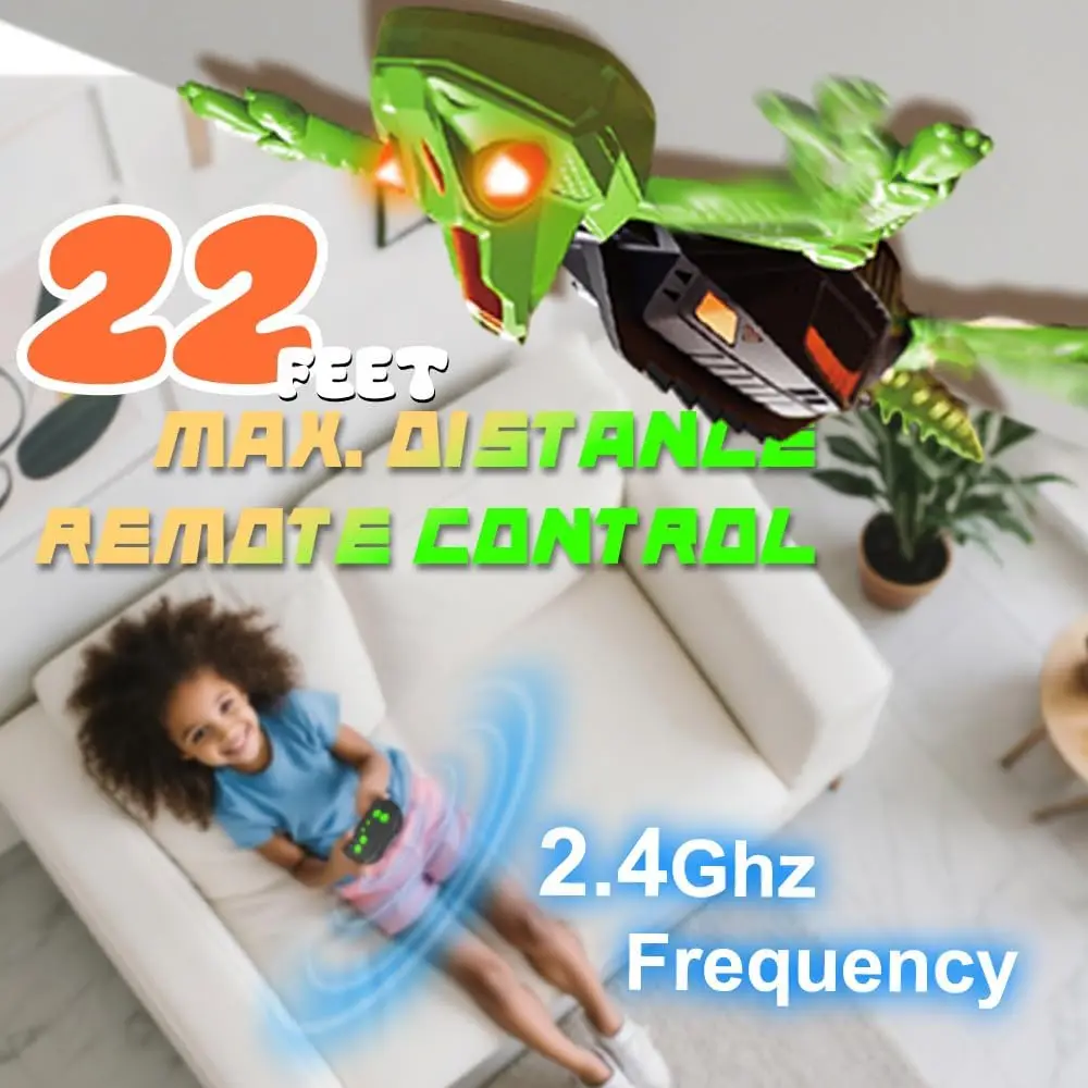Gecko Toy Remote Control Chameleon Children's Toy, Dual-Mode Wall Climbing & Crawling+LED Colorful Eyes, Novel Children's Gifts