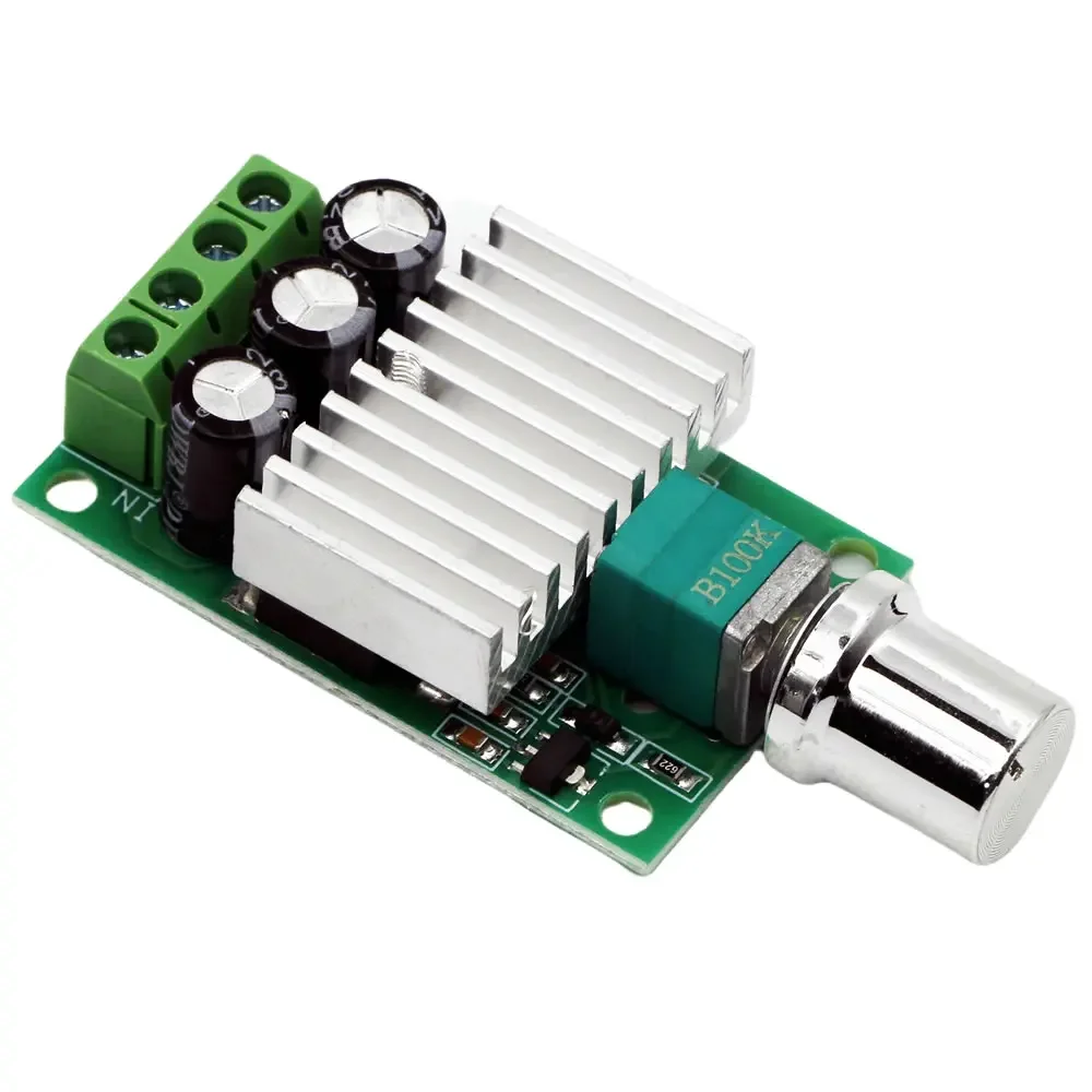 Motor Speed Controller 10A PWM DC 12V 24V Adjustable Speed Voltage Regulator Dimmer Control Switch for Fan Motor LED Light