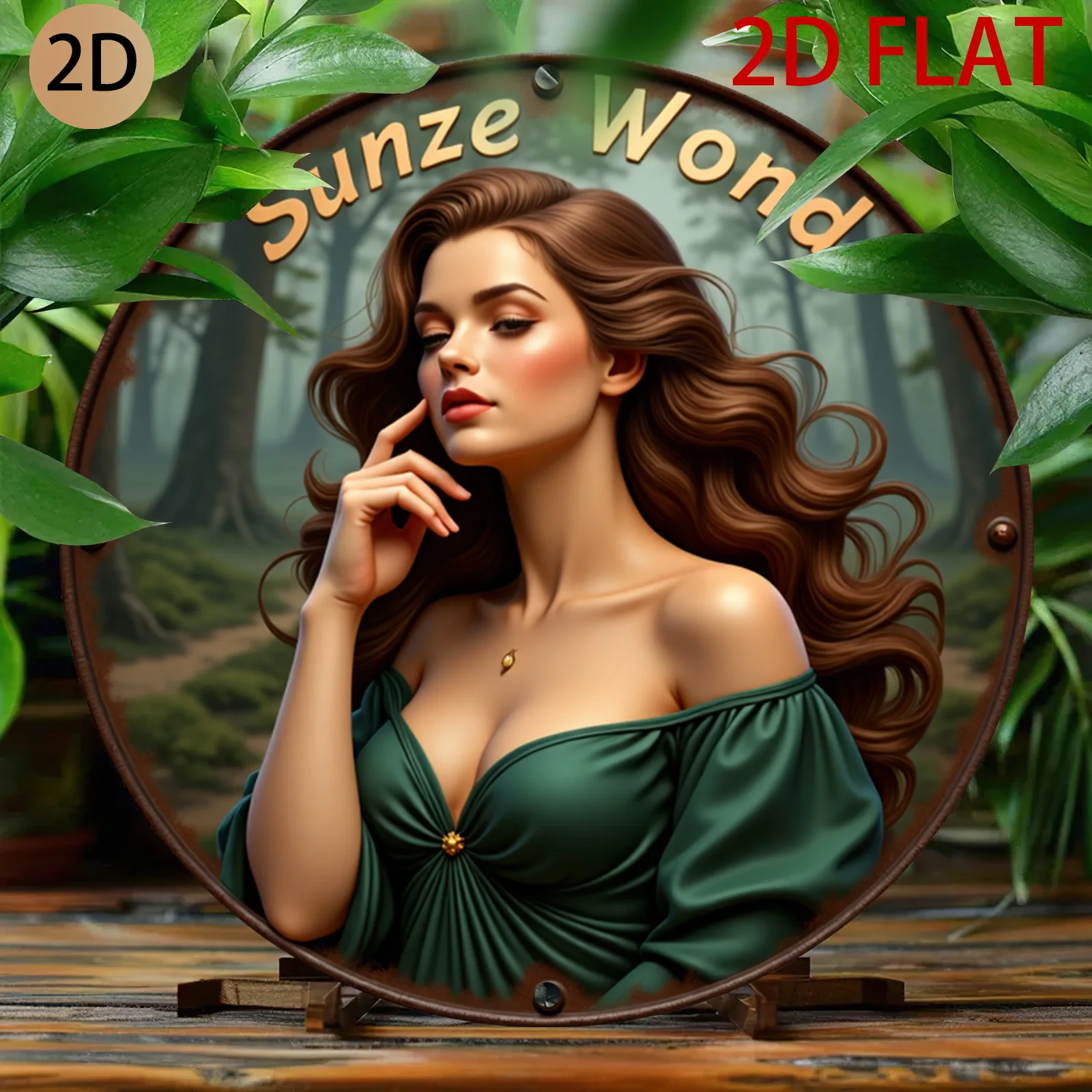 Home Decor Logo Design - Stylowe, płaskie, okrągłe logo 2D z