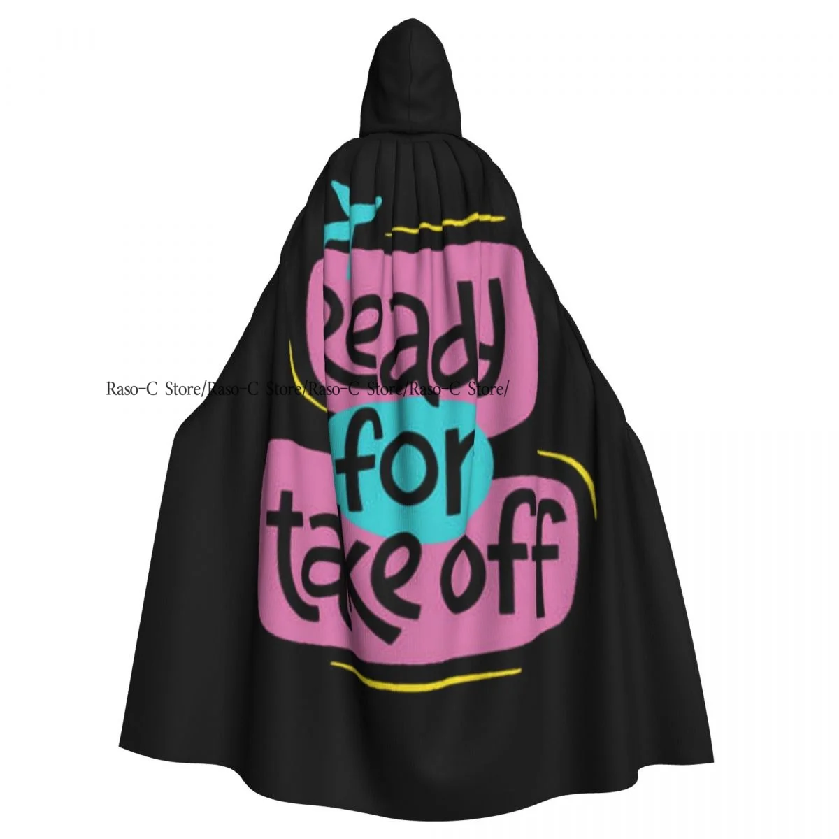 Adult Cloak Cape Hooded Travel-inspiration Ready For Take Off Medieval Costume Witch Wicca Vampire Elf Purim Carnival Party