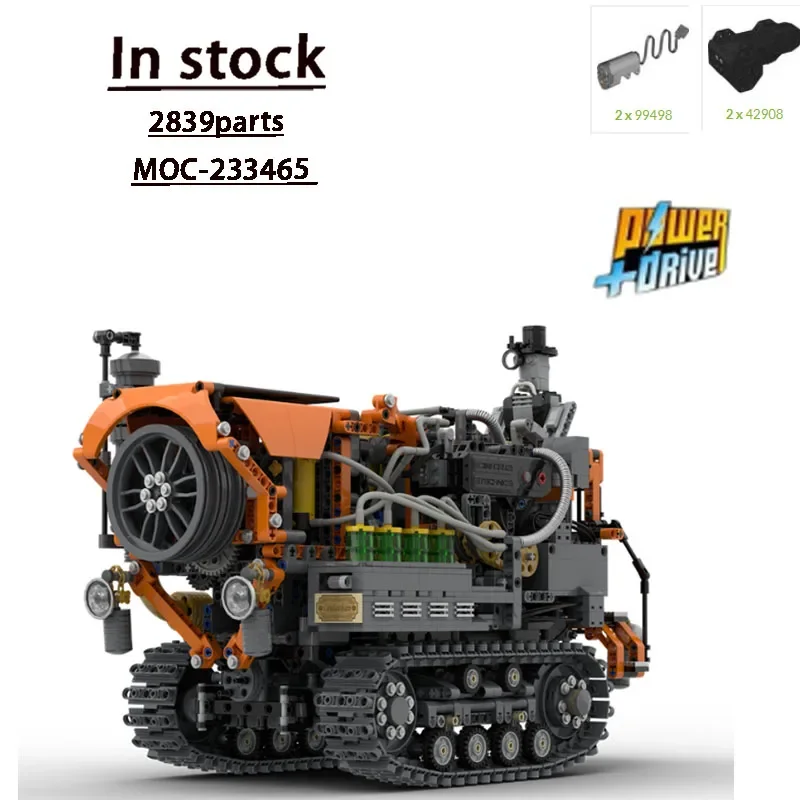 MOC-233465 ชุดตัวต่อรถแทรกเตอร์ตีนตะขาบสไตล์สตีมพังก์รุ่นใหม่ 2839 ชิ้น ของเล่นตัวต่อสร้างสรรค์สำหรับเด็กผู้ชาย ของขวัญวันเกิด