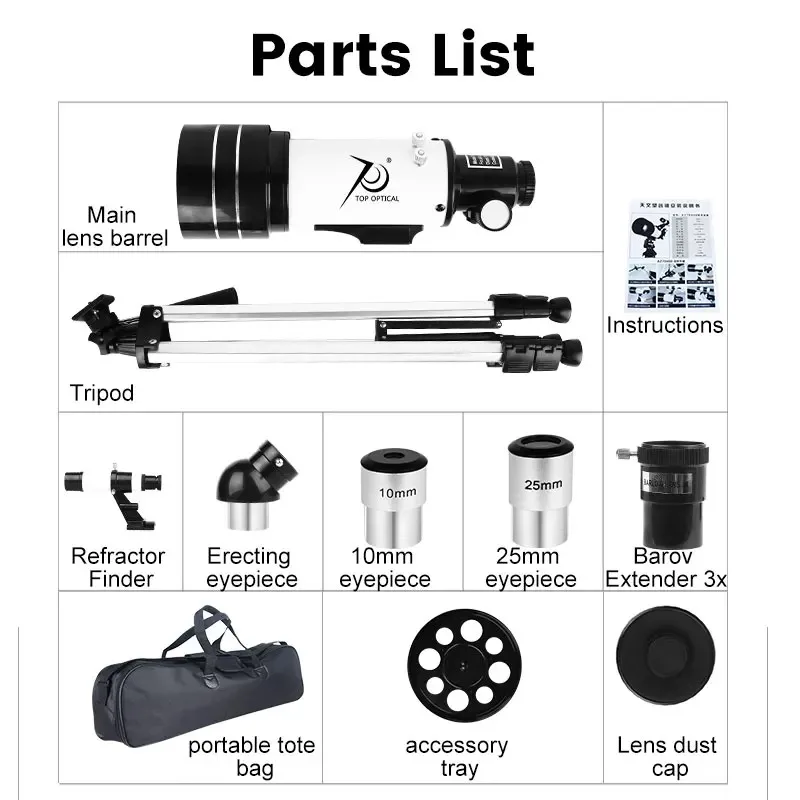Wholesale Portable 70400 Large Aperture HD Zoom Monocular Astronomical Telescope for Sale