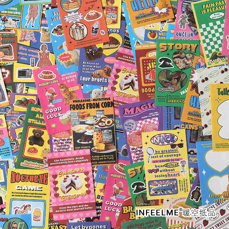 Papel decorativo de estilo coreano para manualidades, Cuenta de mano, diario, álbum de recortes, accesorios creativos, 30 piezas