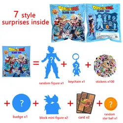 7style Anime Dragon Ball Figures Big Mystery Box Toy Goku Random Keychain Badge Blind Box Wholesale Dolls Pendant for Gifts