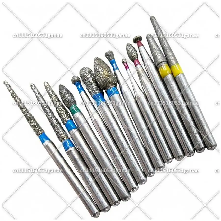 Dental Diamond Burs for High Speed Handpiece Dentistry Tooth Diamond Abrade Crown Cavity Preparation Set of 150