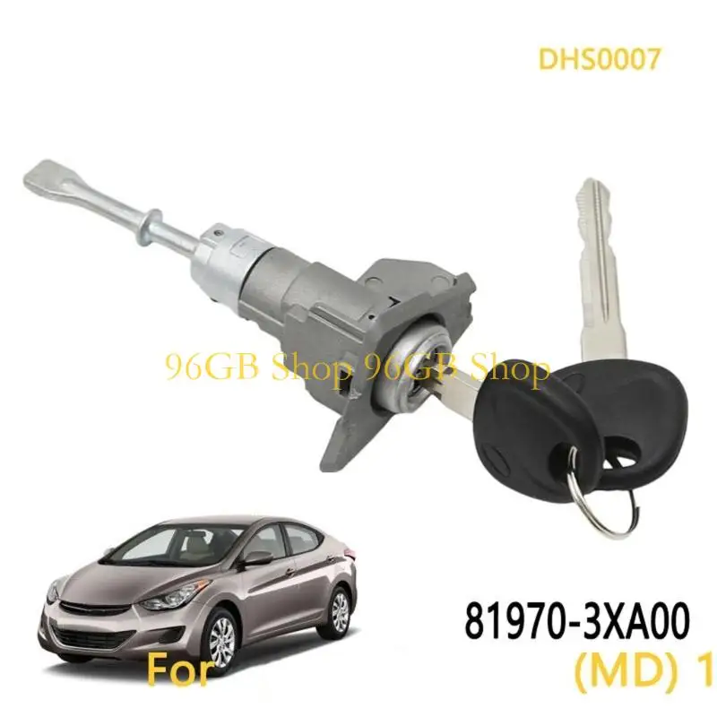 96GB Direct Fit Lock Cylinder for Front Driver Door 2011-2016 MD Platform Metal Anti Theft with 2 Keys Waterproof 81970-3XA00