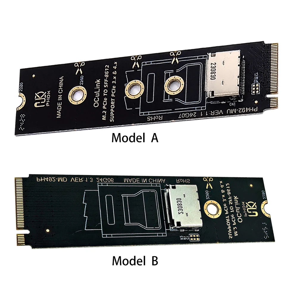 M.2 NVME PCIe4.0 SSD To SFF-8612 Adapter M.2 PCLe To SFF-8612 Extension Card M.2 PCLe To SFF-8612 Adapter for Motherboard 2260