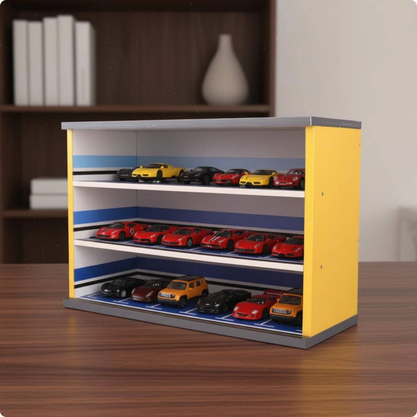 1:43 Scale Car Display Case Dust-Proof Collector Storage Showcase Box Rectangular - view 4
