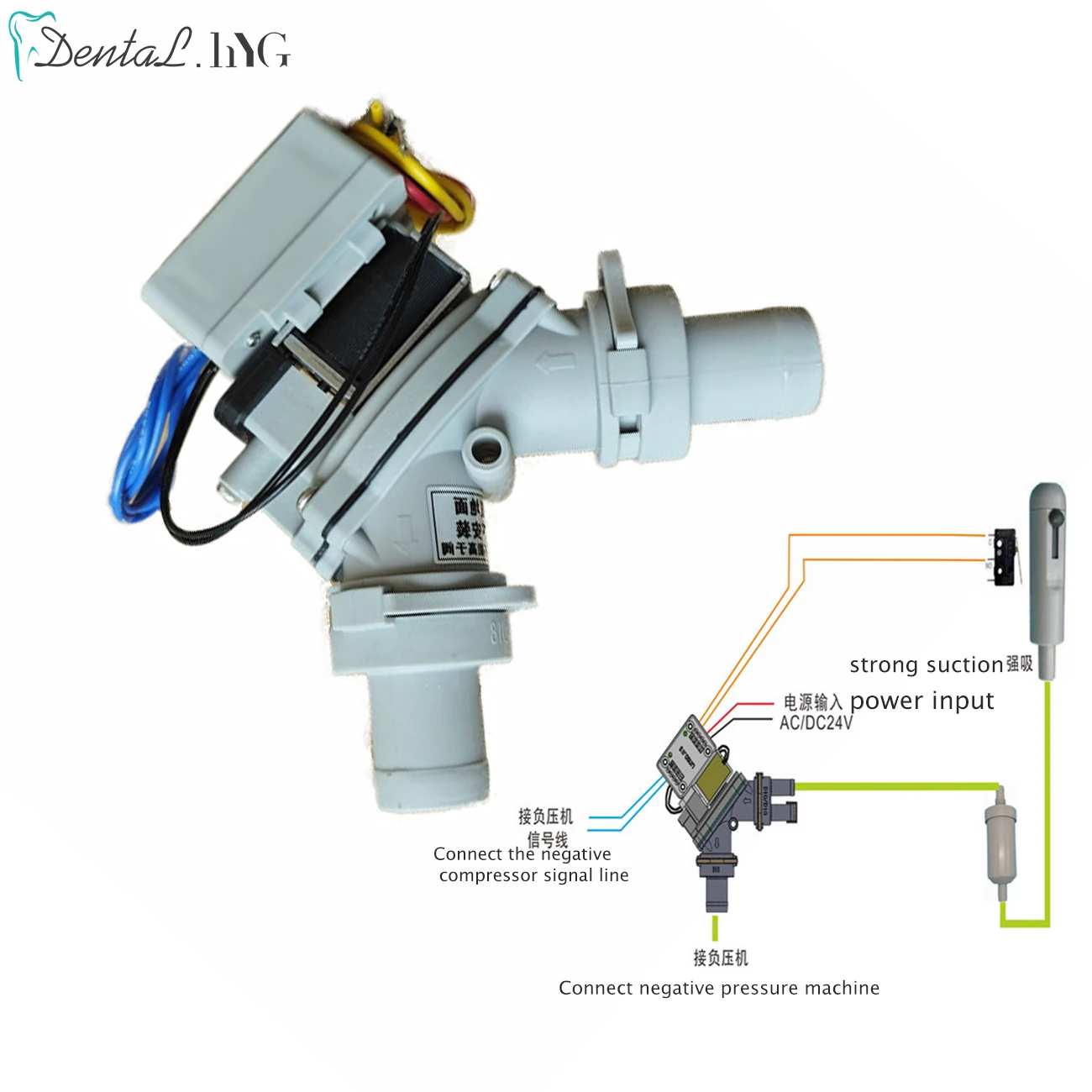 Dental Selection Valve Suction Unit Elctronically Controlled Position Selection Valve Dental Chair Accessories