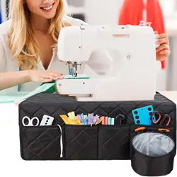 Sewing Machine Pad with Storage Pockets Sewing Accessories Pad Organizer