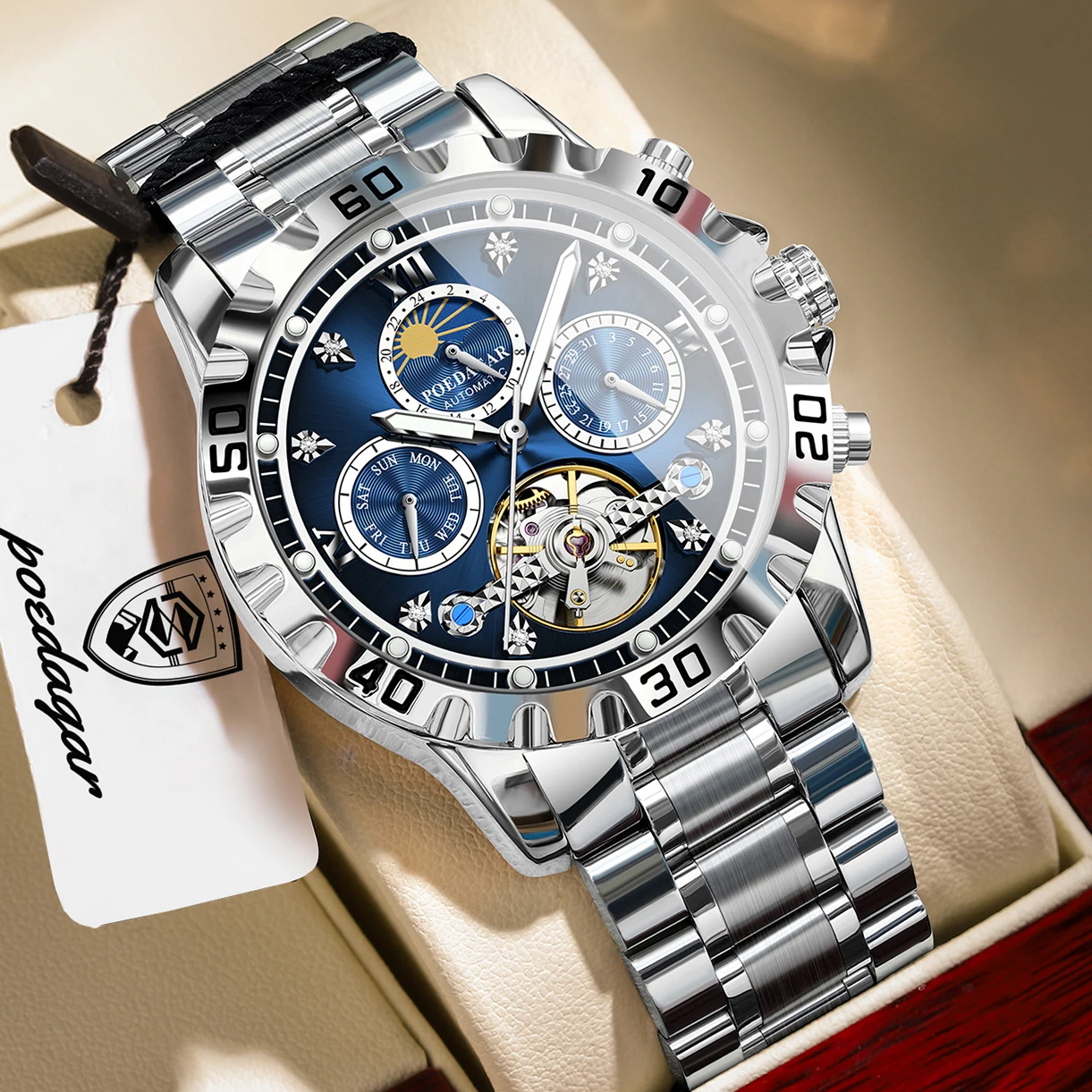 Montre-bracelet homme POEDAGAR - Tourbillon Movement Watch avis et prix