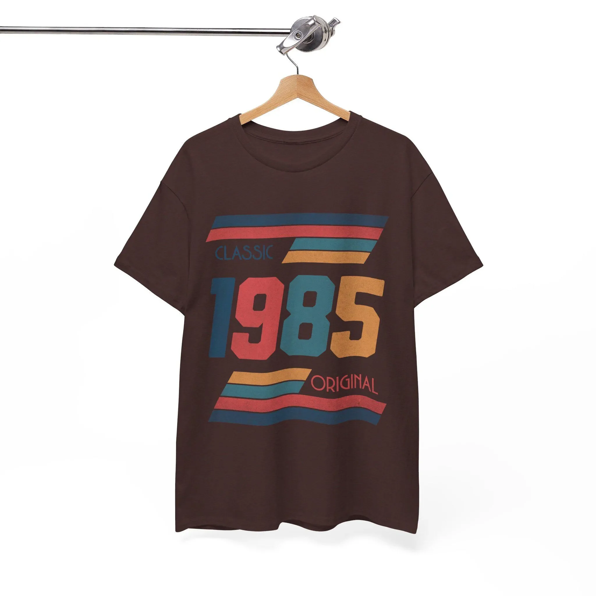 Klassisches 1985 Original-Design T-Shirt Vintage-Inspiriert Retro '80er-Stil Weiche Baumwolle Nostalgische Kleidung Zeitlos