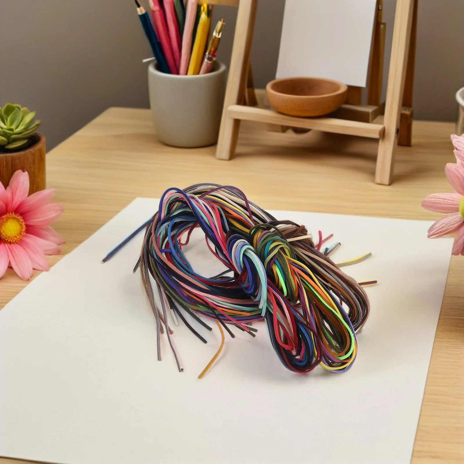 

60 шт., шнур из искусственной замши, 3 мм, мягкие, приятные для кожи ювелирные изделия, нить, ожерелье, браслет, принадлежности для изготовления бисера, брелки, сделай сам, поделки, подарок