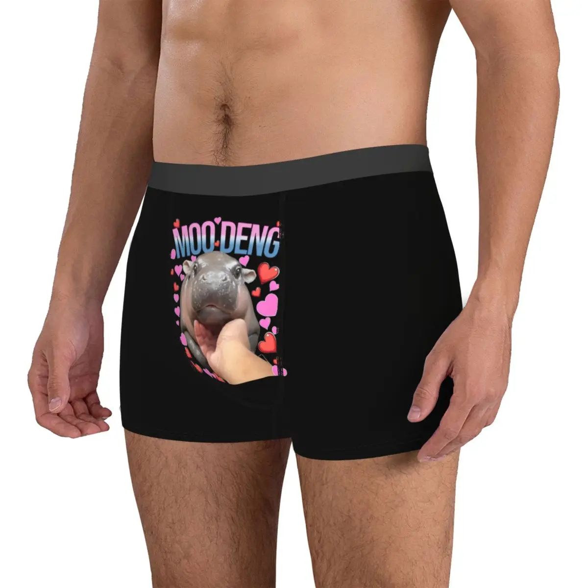 Boxer pigmeu engraçado e famoso para homens, cuecas engraçadas e bonitos, roupa interior macia, calcinha masculina, cuecas novidade, S-XXL