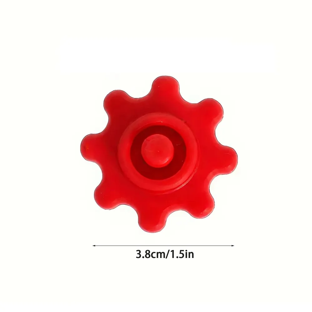 

Flexible Silicone Tube Cap White Red Gear-Style Silicone Hose Plugs Easy-to-Use Tube Caps