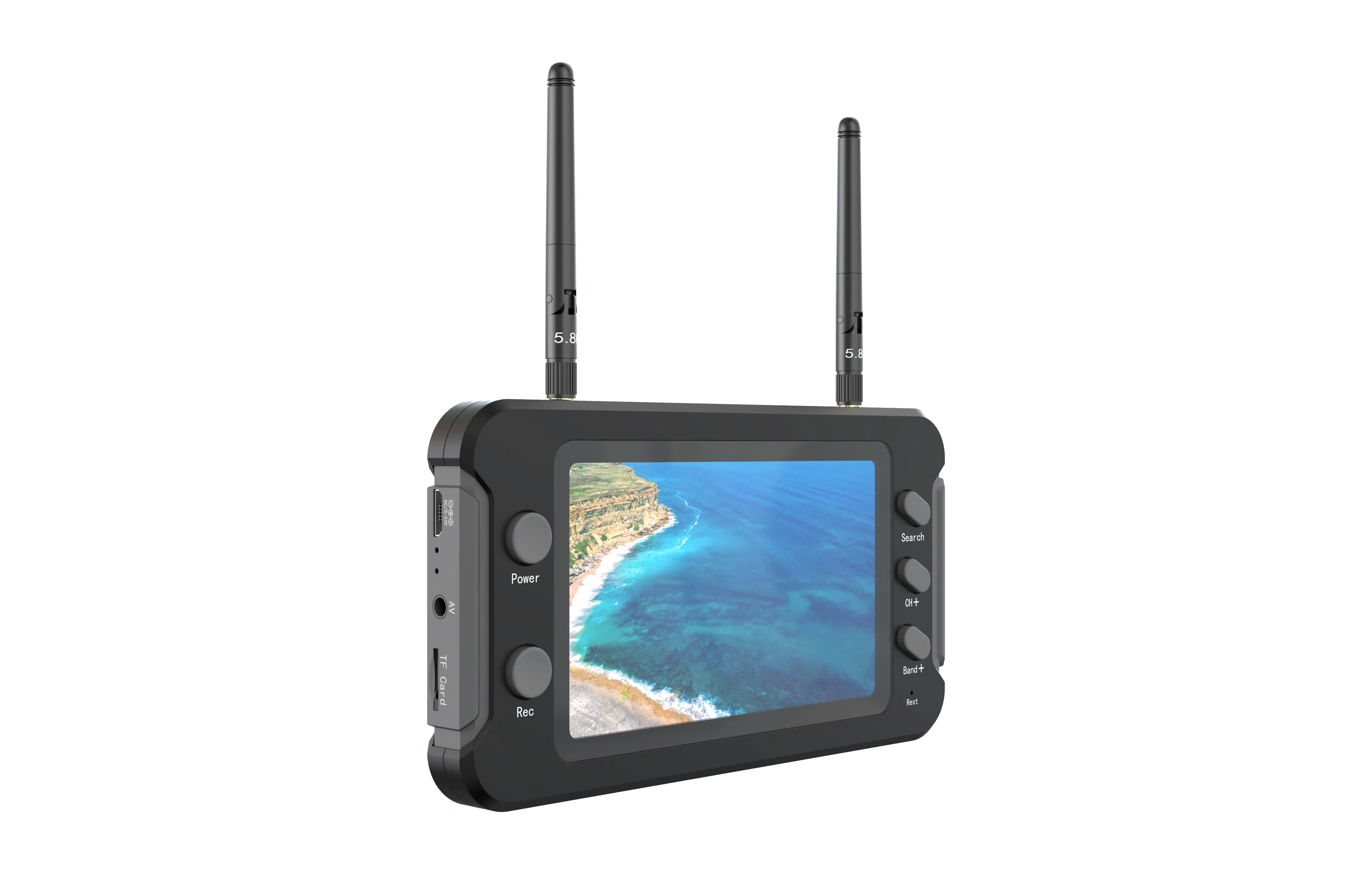 NEEBRC 800*480 5.8G FPV Monitor with DVR 40CH 4.3 Inch LCD Display NTSC/PAL Auto Search Video Recording for RC FPV Racing Drone