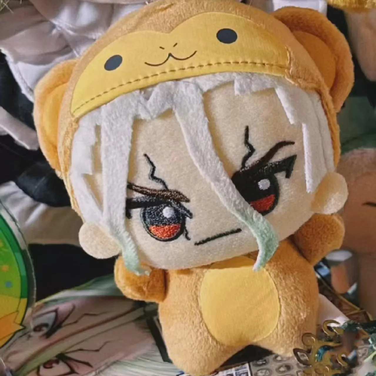 

10cm Senku Ishigami Plush Pendant KeyChain Anime Peripherals Toy Birthday Christmas Gift