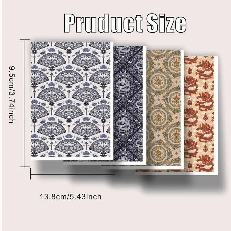 Chinese Loong Polymer Clay Watercolor Transfer Paper Engraving Printing Modeling Decorative on Ceramic Craft Pottery Supplies
