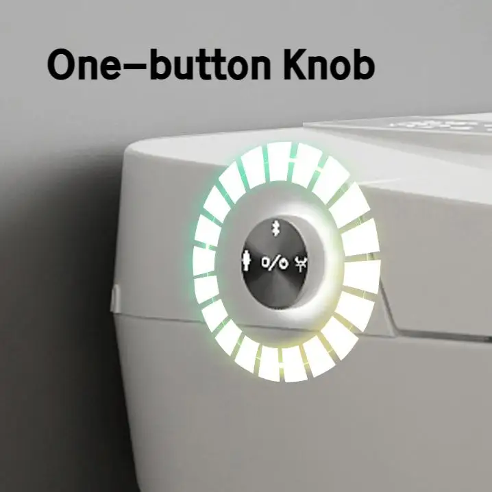 Luxury Automatic Open Electric Foot Touch Sensor Flush Smart Toilet Remote Control S-Trap Heated Seat Movable Nozzle Floor