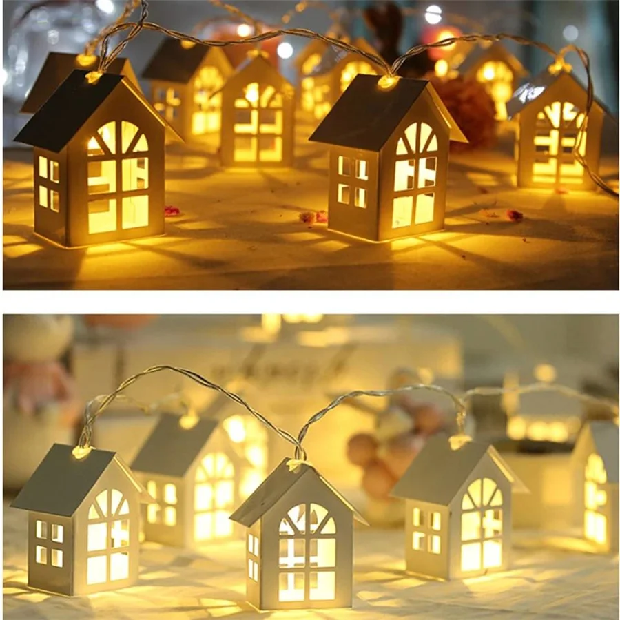 Guirxiété lumineuse dégradée pour la décoration de la maison en bois, guirxiété lumineuse, batterie, fête, mariage, chambre à coucher, nouvel an, Noël, 2024, 662 m, 10