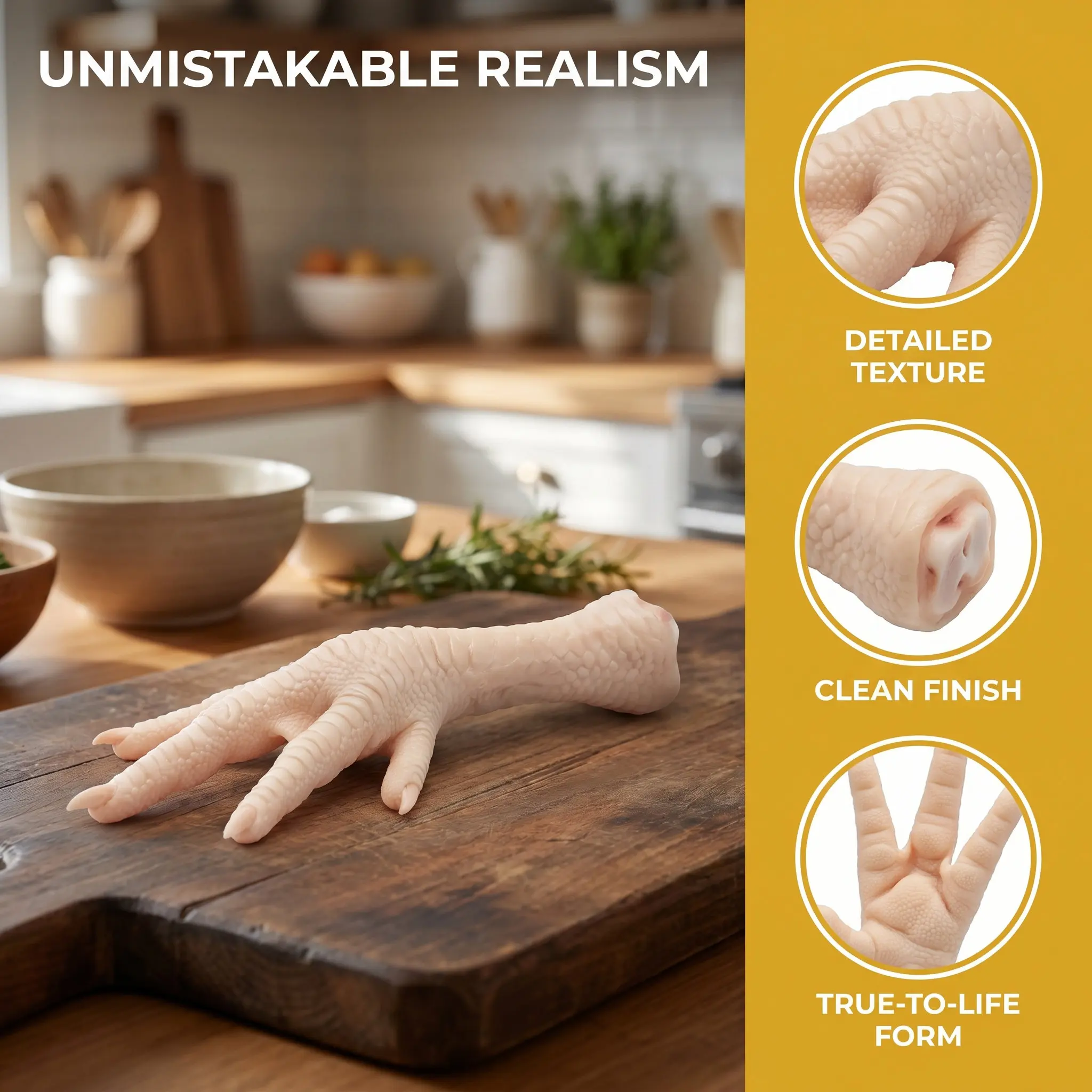 pes-de-galinha-realistas-imitacao-para-decoracao-de-mesa-em-restaurantes-fotografia-de-culinaria-exibicao-de-alimentos-e-festas