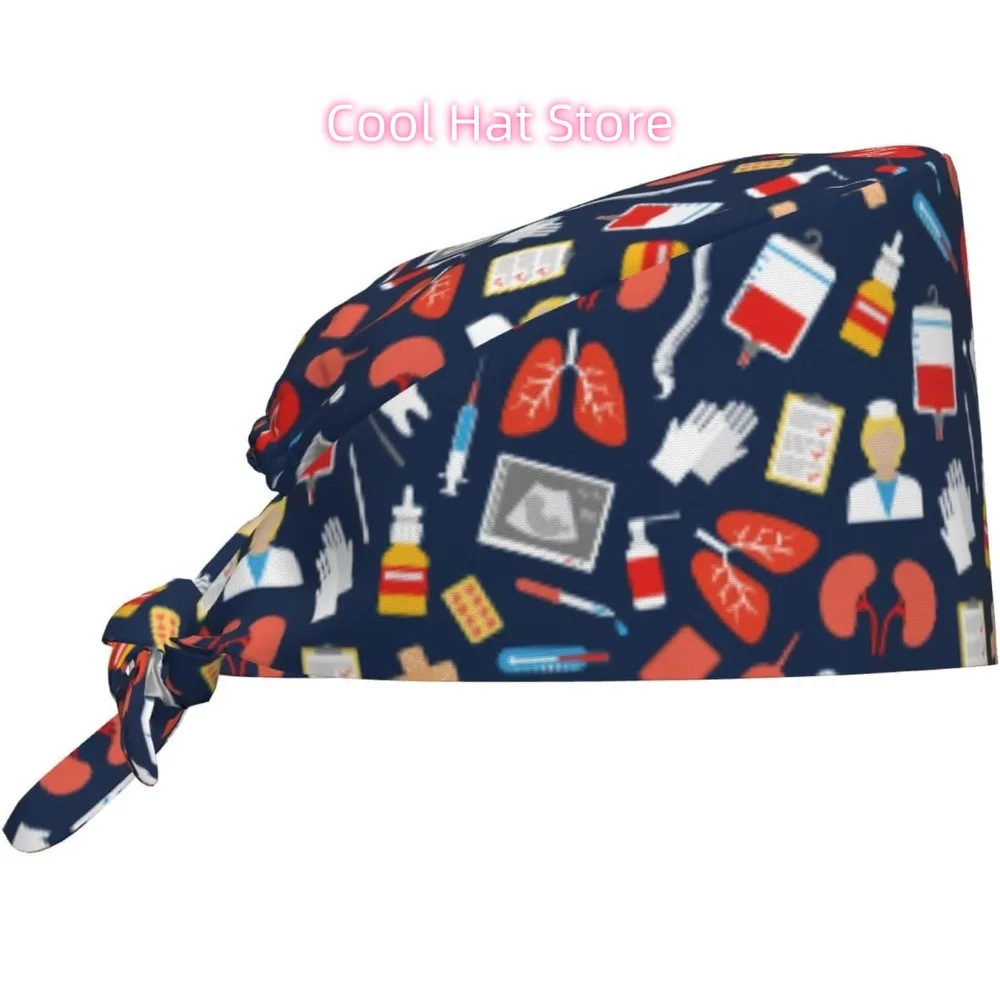1pc Adjustable Scrub Cap with Sweatband | Lightweight 100%, Multi-Purpose, One Size Fits All, Multiple Colors, Ideal for Staff