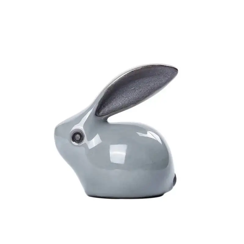 Tea Pet Ornament Purple Clay Rabbit Tea Play Personality Wealth-Attracting Zodiac Tea Tray Tea
