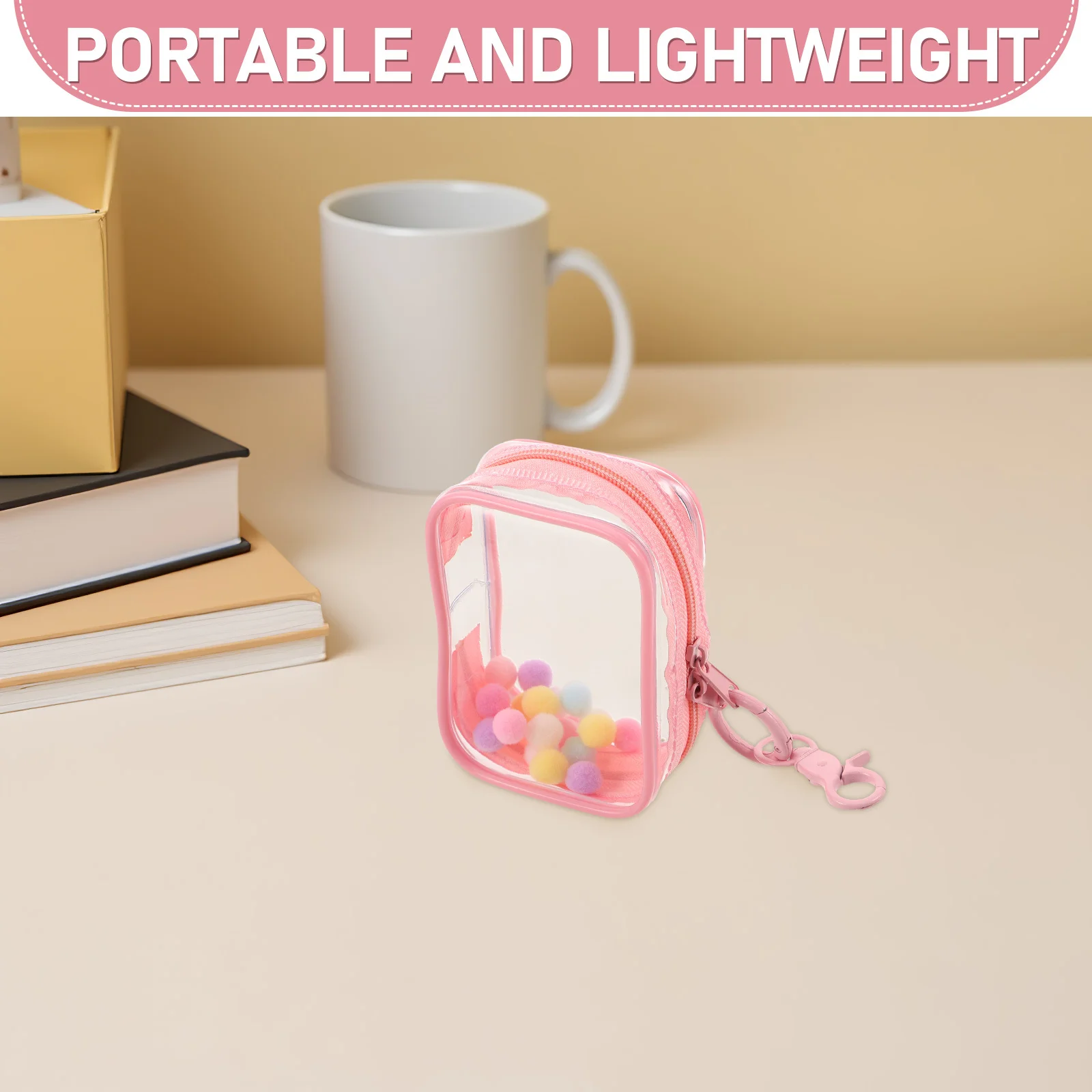 収納袋クリアフィギュアディスプレイバッグキーホルダーダブルジッパーミニフィギュア用ポータブルオーガナイザーポーチ収納