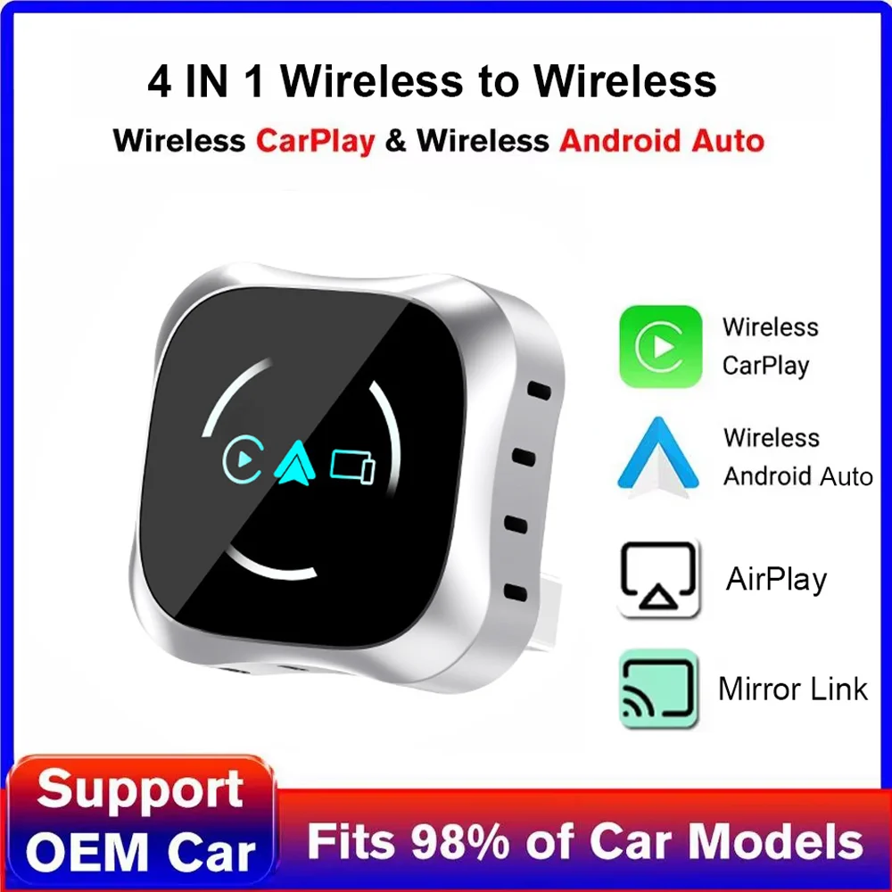 スクリーンミラーリング-bluetooth-carplay-アダプター-4-in-1-ワイヤレススマートコネクター-プラグアンドプレイカーアダプター-2026-新しくアップグレードされたバージョン