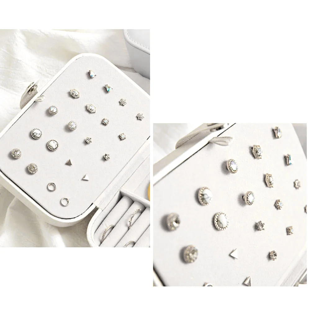 

Jewelry Storage Box Mini Case Travel Organizer Portable Small Cases for Women Miss