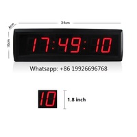 Factory Supply Professional 1.8 Inch Display 7 Segment LED Countdown Timer Digital Wall Clock Accept Custom NTP POE GPS Function