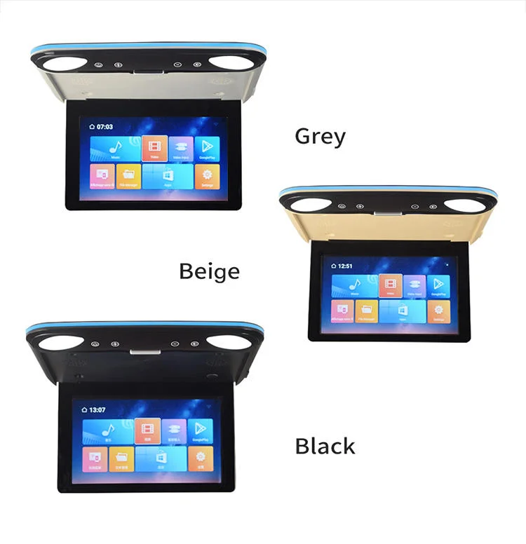 11.6 بوصة IPS شاشة LCD شاشة عرض السقف فليب 4 كور 2 + 32G نظام أندرويد واي فاي التحكم عن بعد USB تلفزيون السيارة العالمي