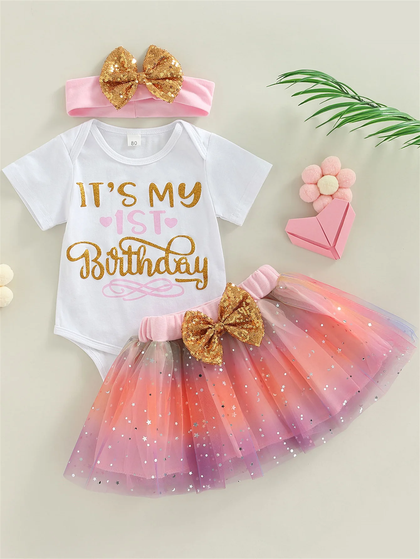 3pcs Baby Girls Cute \