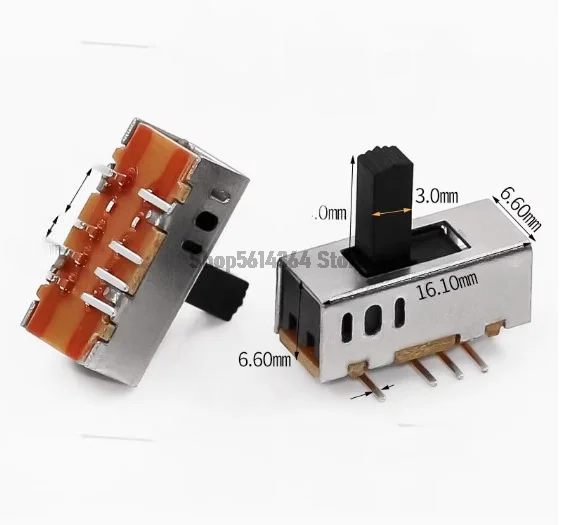 50pcs SS-22H02T G8 Ball Toggle Switch 8Pin Double Row 3-Position Switch | Durable and Reliable Toggle Switch