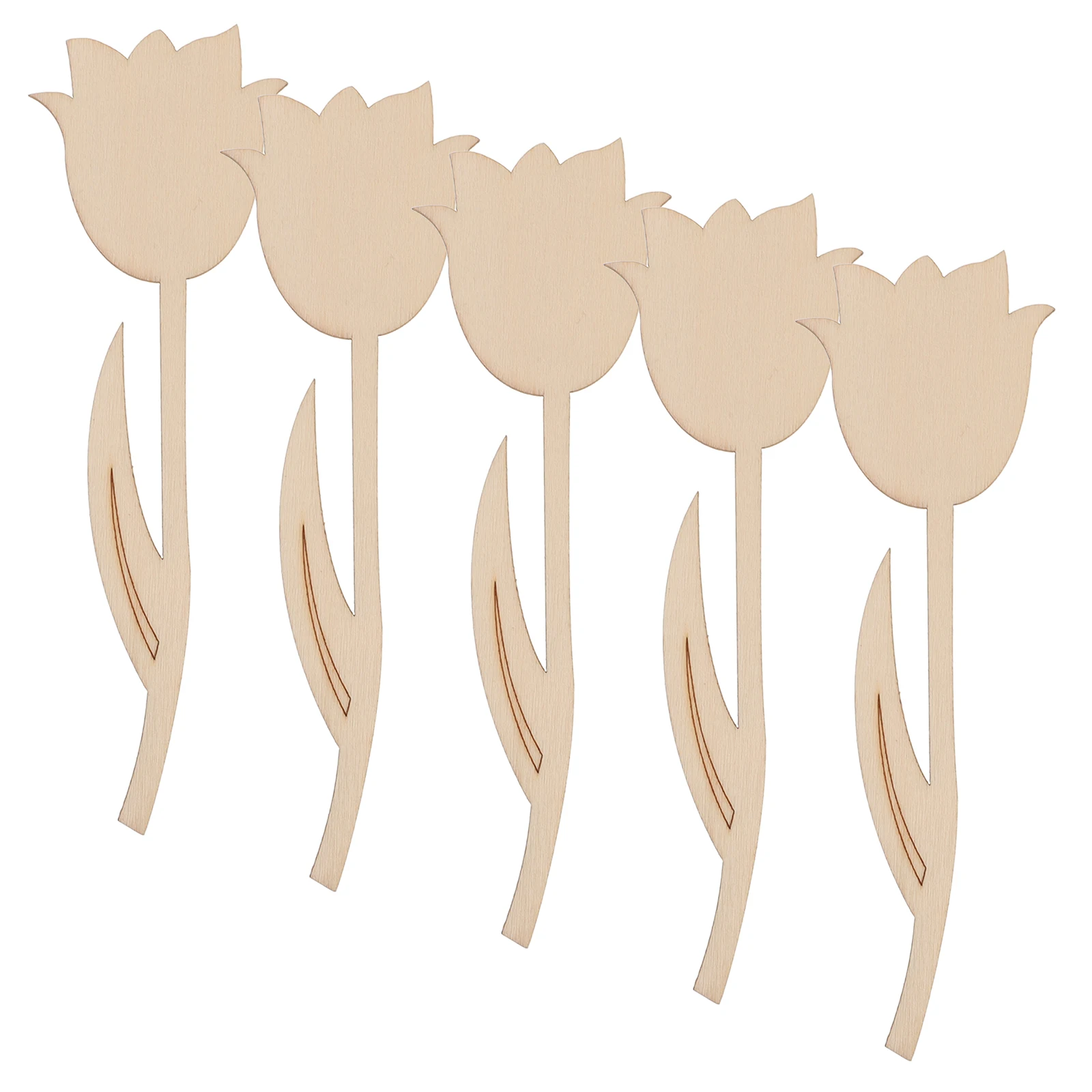 

5pcs Wooden Slices for Kids DIY Painting Craft Unfinished Flowers Graffiti Wood Pieces Natural Aromatic Crafts